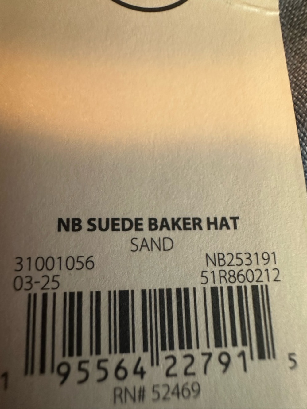 NWTS Women’s No Boundaries Tan Suede-Textured Baker Hat One Size - Picture 6 of 7